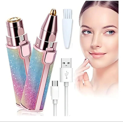 Depiladora Facial y de Cejas 2 en 1