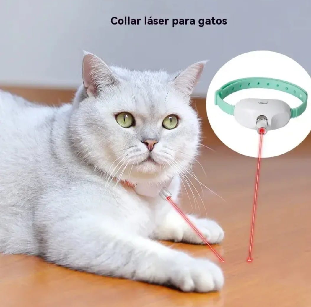 Collar Laser Interactivo para Gatos 360°